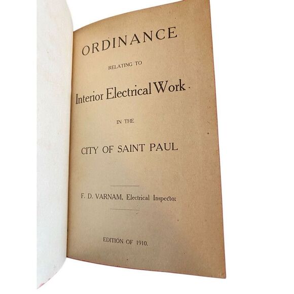Ordinance Relating To Interior Electrical Work Hardcover Book - Picture 5 of 15
